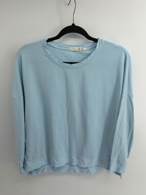 TASC Performance bamboo blend wide neck long sleeve drop shoulder t-shirt sz M